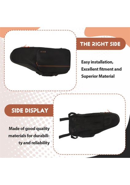 Saksafon Konser Çantası Oxford Bezi Alto Sax Kalınlaşmış Sırt Çantası Çift Omuz ve Ekstra Depolama Alanı Yüklü Müzik (Yurt Dışından) indirimleri