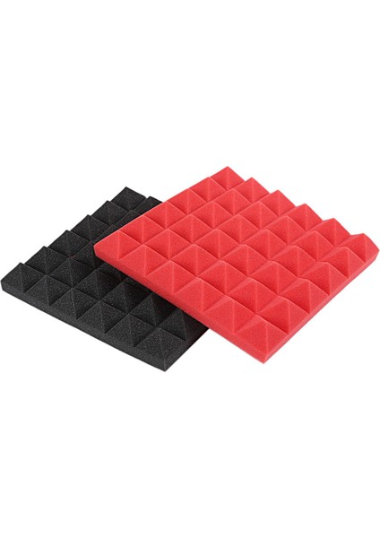 24 Pcs Köpük Fayans Ses Yalıtımı Köpük Panelleri Studio Ses Dolgu 2 x 10 x 10 Inç 12 Pcs Siyah-Kırmızı ve 12 Pcs Siyah Mavi (Yurt Dışından) modelleri