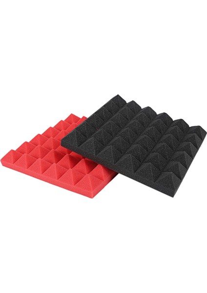 24 Pcs Köpük Fayans Ses Yalıtımı Köpük Panelleri Studio Ses Dolgu 2 x 10 x 10 Inç 12 Pcs Siyah-Kırmızı ve 12 Pcs Siyah Mavi (Yurt Dışından) indirimleri