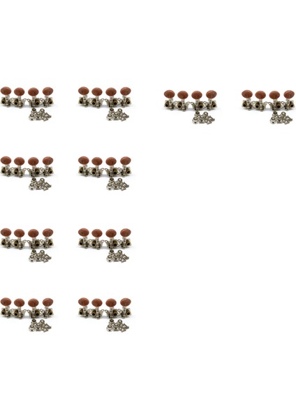 40X 20R20L Metal Ukulele Kilitleme Dize Tuner Gitar Ayarlama Peg Makinesi Başkan Kahverengi Kafa Takımları (Yurt Dışından)