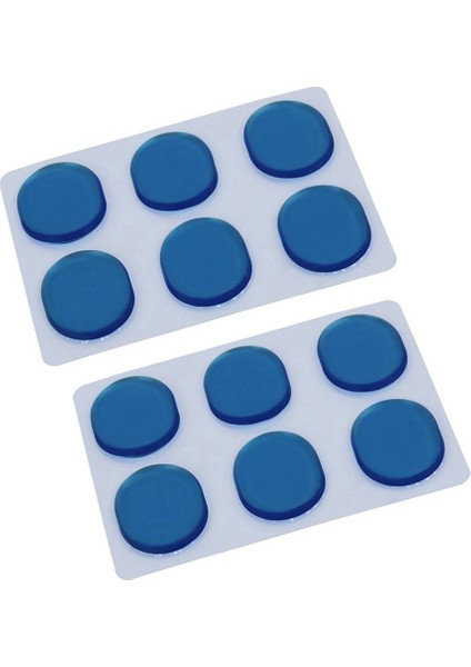 24 Pcs/drum Kit Muffler Sticker Seti Silika Jel Sticker Drum Dumenler Jel Pads Trampet Davul Susturucu Sessiz Mavi (Yurt Dışından) modelleri