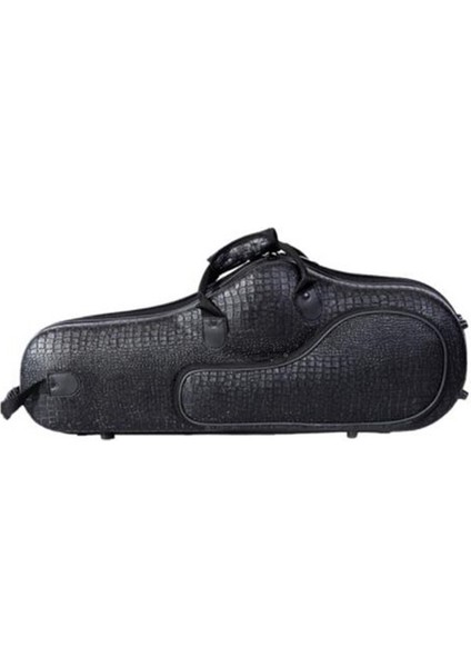 Suya Dayanıklı Pu Timsah Deseni Alto Saksafon Büyük Çanta Kutusu Saksafon Yumuşak Kasa Ayarlanabilir Omuz Kayış-Siyah Renk (Yurt Dışından)