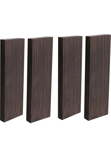 4 Adet Siyah Abanoz Kereste Ahşap Ahşap Saplı Tabak Müzik Aletleri Diy Araçları 3/8 Inç x 1 5 Inç x 5 Inç (Yurt Dışından)
