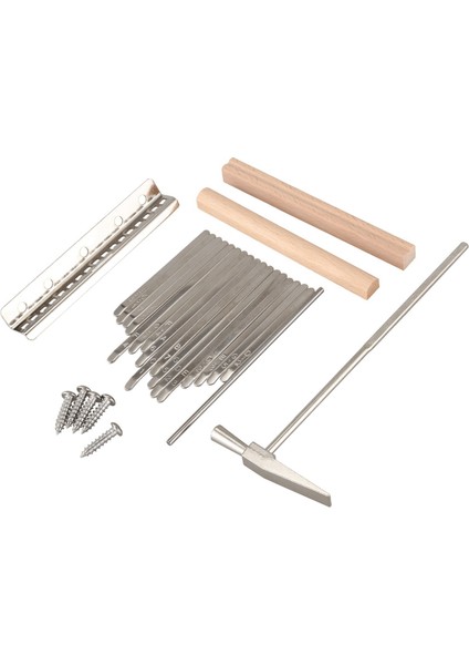 5 Set 17 Keys Kalimba Başparmak Parmak Piyano Dıy Keys+Köprü+Ayarlama Çekiç Kiti Müzik Enstrümanı Parça Aksesuarları (Yurt Dışından) fiyatları