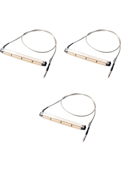 4 Telli Akustik Bas Gitar Için 3x Dönüştürücü Piezo Kıyafeti (Yurt Dışından)