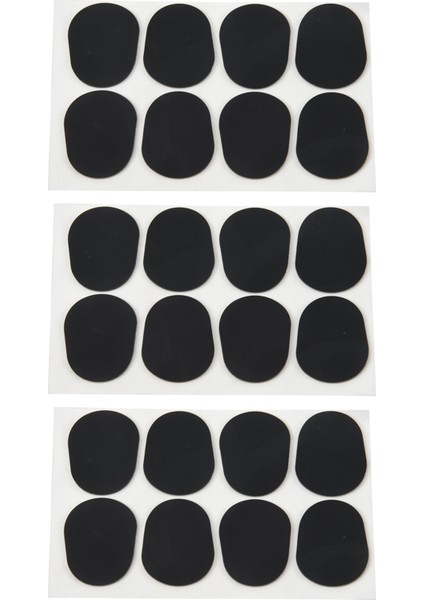 24PCS Alto/tenor Saksafon Saksını Ağız Yamaları Pedler Yastıklar Siyah --- 0 8mm (Yurt Dışından)