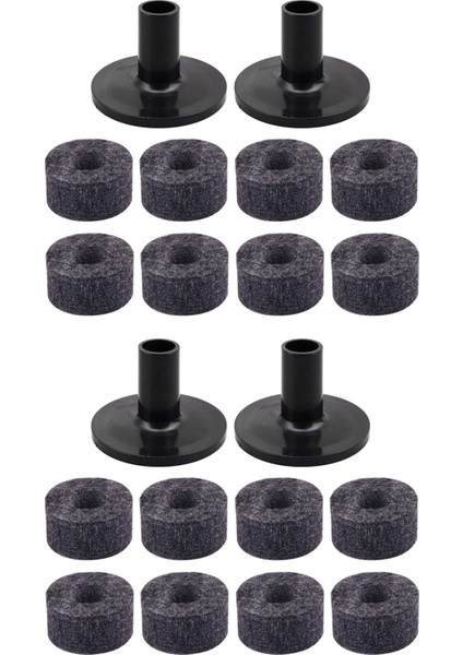 16PCS Zil Standı 25MM Keçe Yıkayıcı + 4 Adet Zil Kolları Raf Davul Kiti (Yurt Dışından)