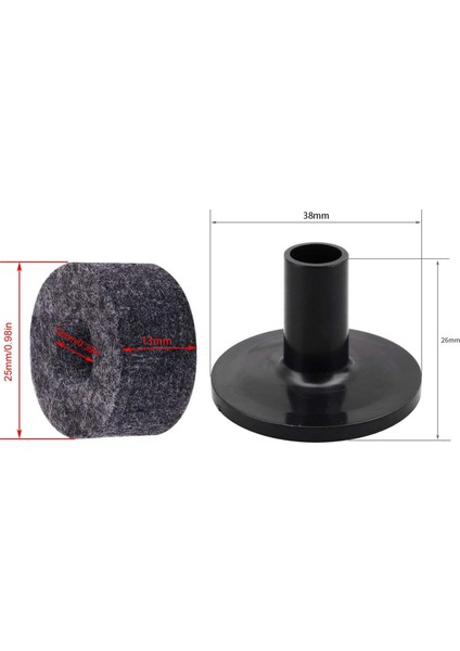 16PCS Zil Standı 25MM Keçe Yıkayıcı + 4 Adet Zil Kolları Raf Davul Kiti (Yurt Dışından) fırsatları