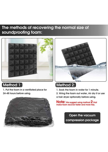 36PCS 30X30X5CM Ses Yalıtım Pamuk Ses Yalıtım Köpüğü Kayıt Stüdyo Piyano Odası Ses Izolasyon Köpüğü (Yurt Dışından) modelleri