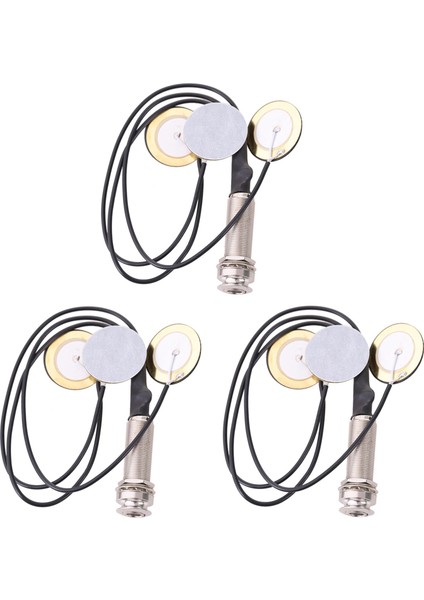 Kalimba Için 3x Piezo Kontakt Mikrofon 3 Dönüştürücü Pikaplar (Yurt Dışından)
