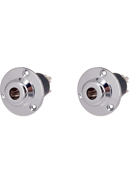 2x Bas Gitar Çıkışı Giriş Uç Pimi Jack-6 35 Akustik Gitar Ekolayzer Eq Preamp Soketi 6 35MM Gümüş (Yurt Dışından)