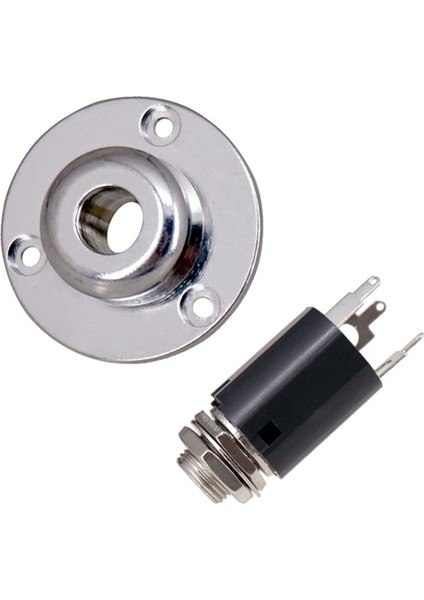 2x Bas Gitar Çıkışı Giriş Uç Pimi Jack-6 35 Akustik Gitar Ekolayzer Eq Preamp Soketi 6 35MM Gümüş (Yurt Dışından) fırsatları