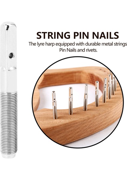20 Adet Lir Arp Ayar Pimi Çivi 20 Adet Lir Arp Küçük Arp Müzikal Telli Enstrüman Için Ayarlanmış 20 Adet Perçinli Perçin (Yurt Dışından) fırsatları