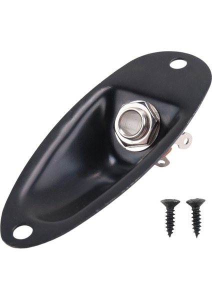 3x Siyah Tekne Tarzı 1/4inch Gitar Pikap Çıkışı Giriş Fd Strat Gitar Için Jack Fiş Soketi (Yurt Dışından) fiyatları