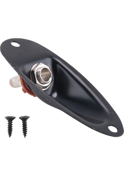3x Siyah Tekne Tarzı 1/4inch Gitar Pikap Çıkışı Giriş Fd Strat Gitar Için Jack Fiş Soketi (Yurt Dışından) modelleri