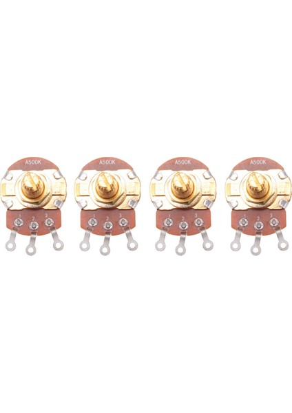 Şaft Tam Metrik Boyutlu Kontrol Potları A500K Sesli Konik Potansiyometreler Elektro Gitar Bas Için Pot (16 Set) (Yurt Dışından) fiyatları