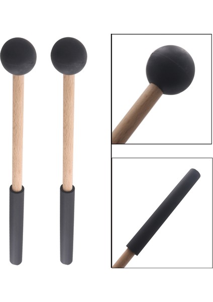 3 Çift Dil Davul Malletleri Yumuşak Kauçuk Başlık Drum Malletler Drums Için Dil Davulları ve Klavye Perküsyonu (Yurt Dışından) fiyatları