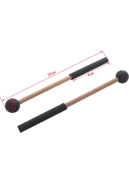 3 Çift Dil Davul Malletleri Yumuşak Kauçuk Başlık Drum Malletler Drums Için Dil Davulları ve Klavye Perküsyonu (Yurt Dışından) fırsatları