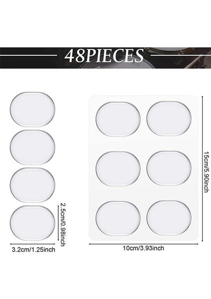 96 Pcs Davul Sönümleyicileri Jel Pedler Silikon Davul Susturucular Yumuşak Davul Sönümleyici Davul Sessiz Pedleri Nemlendiren Jel Ped (Şeffaf) (Yurt Dışından) modelleri