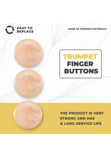 3 Adet Trompet Parmak Düğmeleri Valf Parmak Trompet Kapağı Vida Kapağı Müzikal Bas Trompet Aksesuarları Sarı (Yurt Dışından) fırsatları