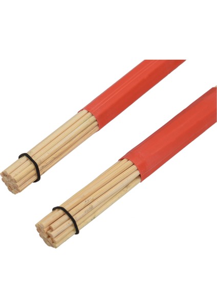 3 Çift 40 cm Bambu Çubuk Davul Fırçaları Caz Halk Müziği (Kırmızı) Için Çubuklar (Yurt Dışından) modelleri