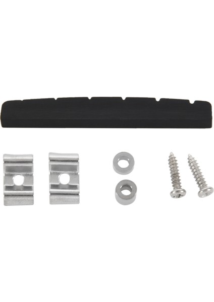 6x Siyah 6 Telli Gitar Üst Somun 42MM x 3mm Saf Vintage Ip Ağaç Kiti (Yurt Dışından)