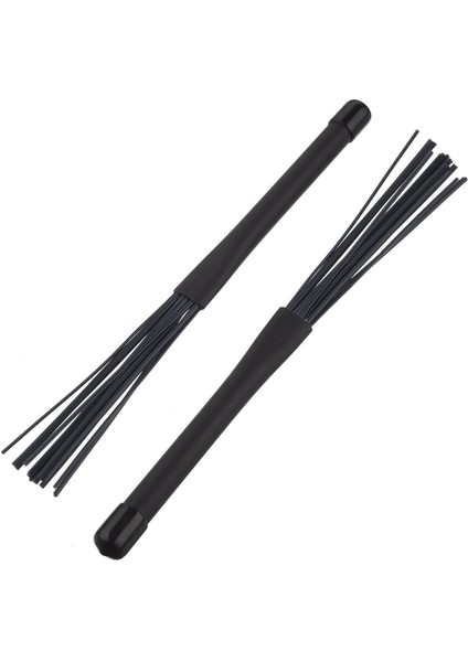 1 Çift Caz Davul Fırçaları Geri Çekilebilir Davul Çubukları 32 cm Siyah Davul Anahtarı ile 32 cm (Yurt Dışından) modelleri