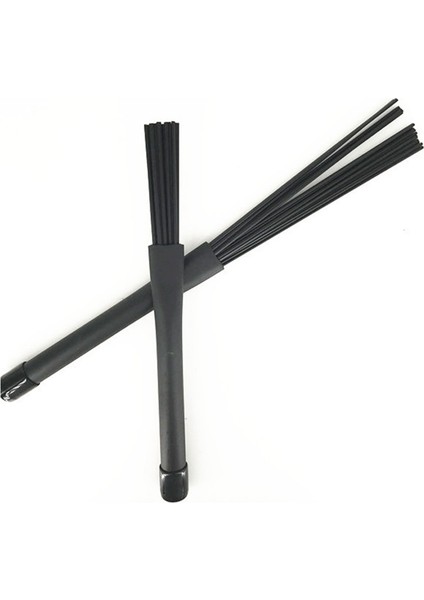 1 Çift Caz Davul Fırçaları Geri Çekilebilir Davul Çubukları 32 cm Siyah Davul Anahtarı ile 32 cm (Yurt Dışından) indirimleri