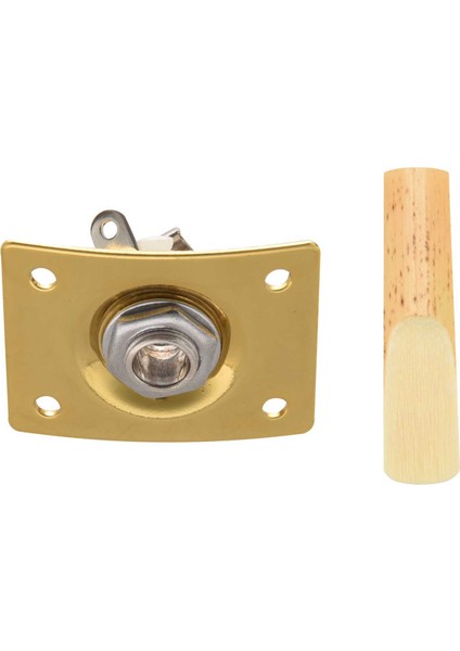 1x Kare Tarzı Jak Plakası Gitar Bas Jakı 1/4 Çıkış Giriş Jak Soketi &amp 10PCS/ Box Eb Alto Saksafon Saz (Yurt Dışından)