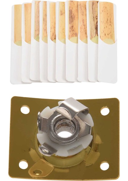 1x Kare Tarzı Jak Plakası Gitar Bas Jakı 1/4 Çıkış Giriş Jak Soketi &amp 10PCS/ Box Eb Alto Saksafon Saz (Yurt Dışından) fiyatları