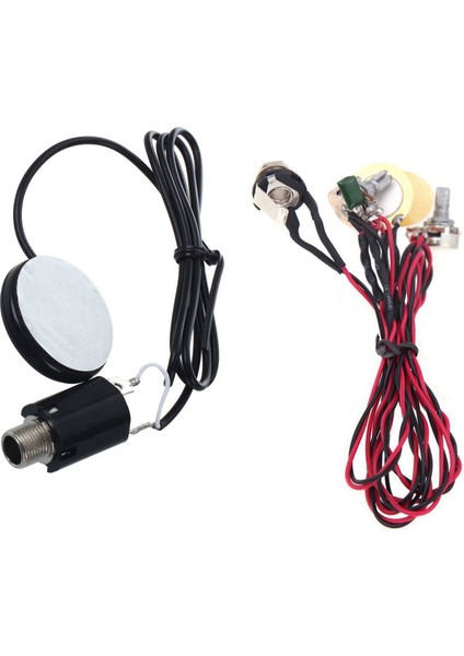 Akustik Pikap Piezo Dönüştürücü Jak Gitar Keman Mandolin ve Çift Piezo Pikap Pick-Up 6 35MM Jack Akustik Gitar Ukulele Için Hacim Tonu Kontrolü ile (Yurt Dışından) fırsatları