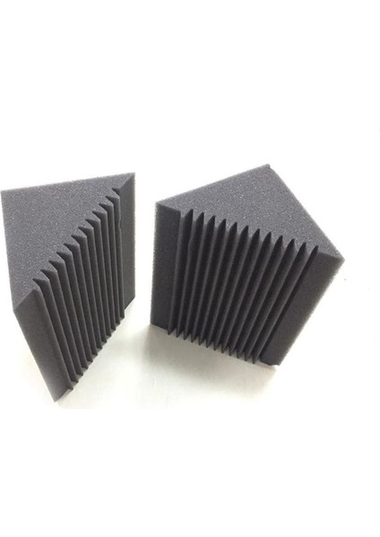 18 Pcs Akustik Köpük Kömür/siyah Bas Tuzağı Ses Emme Stüdyosu Ses Yalıtımı Köşe Duvar 12 x 12 x 24 cm (Yurt Dışından) modelleri