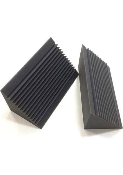 18 Pcs Akustik Köpük Kömür/siyah Bas Tuzağı Ses Emme Stüdyosu Ses Yalıtımı Köşe Duvar 12 x 12 x 24 cm (Yurt Dışından) fırsatları