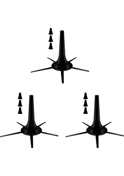 3x Yeni Trompet Standı Taşınabilir Trompet Tutucusu Trompetler Için 5 Bacaklı Katlanabilir Metal (Yurt Dışından)