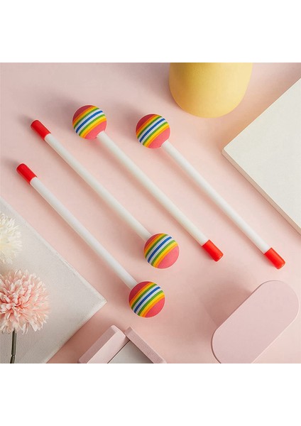 28 Pcs Lollıpop Drum Mallet Çuvarlar Yuvarlak Gökkuşağı Çekiç Perküsyon Çubukları Çocuklar Için Plastik Dumsallar Çocuk Mallet (Yurt Dışından) fiyatları