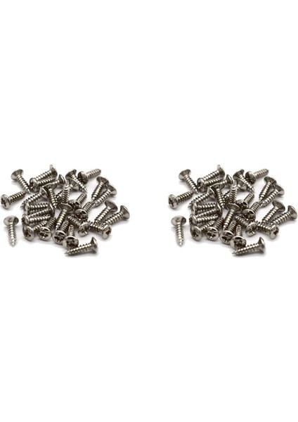 Strat &amp Tele Için 200 Pc Gitar ve Bas Pickguard Vidaları Gümüş (Yurt Dışından)