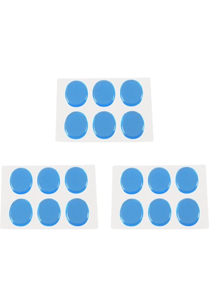 18PCS Trampet Davul Sessiz Ped Davul Damper Jel Pedler Trampet Tom Davul Susturucu Sessiz Şeffaf Perküsyon (Mavi) (Yurt Dışından)