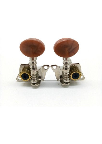 8x 2R2L Metal Ukulele Kilitleme String Tuner Gitar Ayarlama Peg Makinesi Kafa Ukulele Gitar Parçası Için Kahverengi Kafa Takımları ile (Yurt Dışından) fırsatları