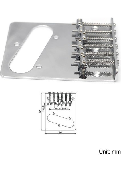 Vintage Style 6 Dizeler Sele Üst Yükleyici Köprüsü Telekaster Tarzı Elektro Gitar Parçaları Değiştirme (Yurt Dışından) fırsatları
