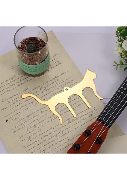 Metal Müzik Kitabı Klip Kedi Şeklindeki Müzik Notaları Klip Açık Hava Performansı Notlar Kitap Piyano Gitar Keman (Altın) (Yurt Dışından) fırsatları