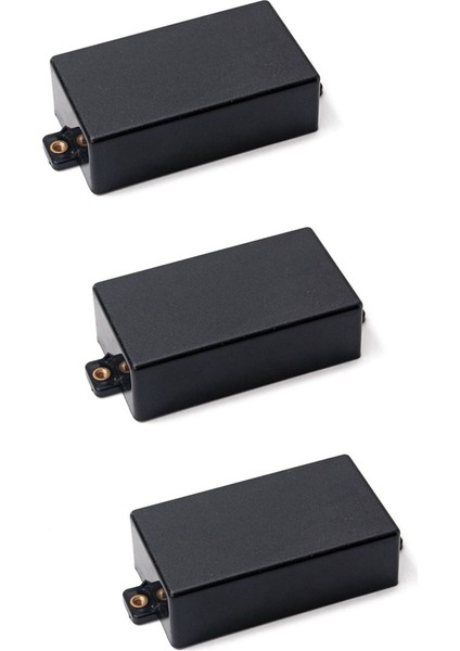 3x Plastik Mühürlü Humbucker Pikap Kapağı Uygun Sq St Pikap Gitar Parçaları (Siyah) (Yurt Dışından)