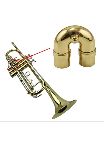 Trompet Yedek Aksesuarları Için Altın Premium Bakır Trompet Dirsek Tüp Montajı (Yurt Dışından) fırsatları