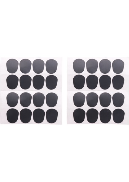 32PCS Alto/tenor Sax Klarnet Ağızlık Yamaları Pedler Yastıklar 0 8mm Siyah (Yurt Dışından)
