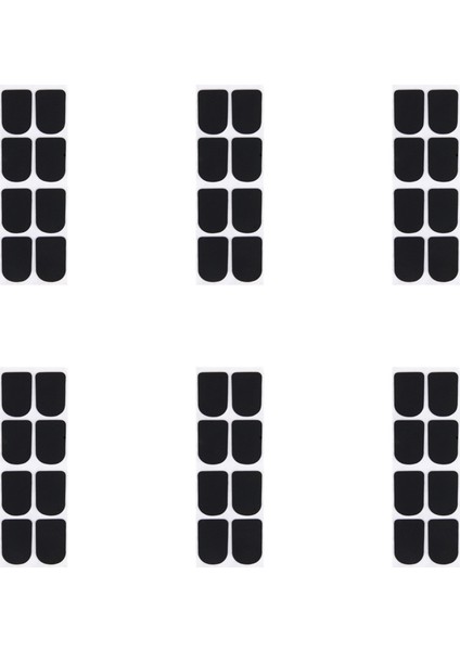 48PCS Klarnet/soprano Saksafon Saksafeti Yamalar Yastıklar Yastıklar Siyah --- 0 8mm (Yurt Dışından)