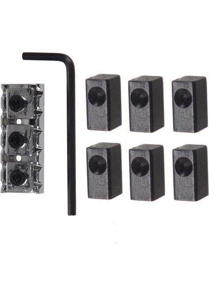 6 Pcs Gitar Tremolo Köprü Eyer Kelepçe Basınç Kilidi Ipi Elektro Gitar Parçaları ve 1 Adet Için Metal Blok Ekleme Tremolo Köprüsü Için Elektro Gitar Ip Kilitleme Somunu 42 2mm (Yurt Dışından) indirimleri