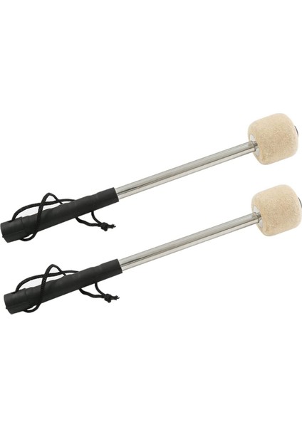 8 Pcs 12 5inch Bas Çelik Drum Malletler Paslanmaz Çelik Saplı Yün Keçe Çubukları Slip Anti-Slip Yün Davul Maletleri (Yurt Dışından) modelleri