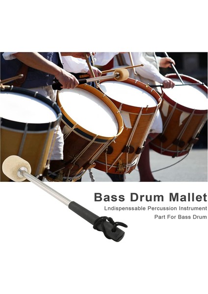 8 Pcs 12 5inch Bas Çelik Drum Malletler Paslanmaz Çelik Saplı Yün Keçe Çubukları Slip Anti-Slip Yün Davul Maletleri (Yurt Dışından) indirimleri