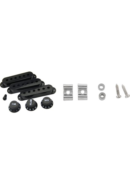 1 Set Saf Vintage String Tree Kit &amp 1 Stratocaster Için Fender Için Set Stratocaster Pickup Kapakları 50 Veya 52 mm Kutup Ila Kutup Düğmeleri Ipuçları (Yurt Dışından)