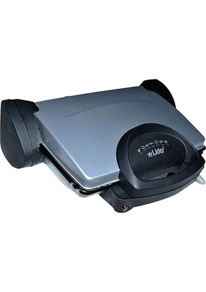 Güçlü 2000W Tost Makinesi, 180 Derece Izgara, 6 Dilim Kapasiteli, Şık Gri Renk