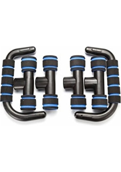 Plastik Şınav Barı Kaymaz Tabanlı Yumuşak Tutamaklı 2 Adet Üst Vücut Antrenmanı İçin fırsatları